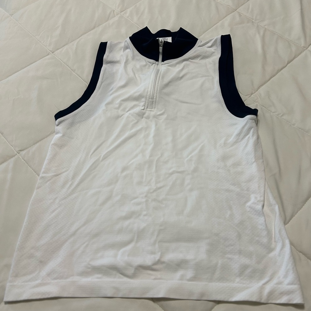 Athleta White and Black Tank Top